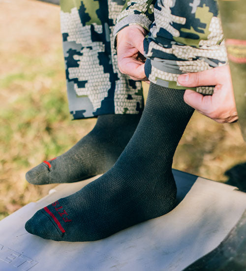 Lightweight Tactical Socks - Merino Wool Crew Socks | FITS®